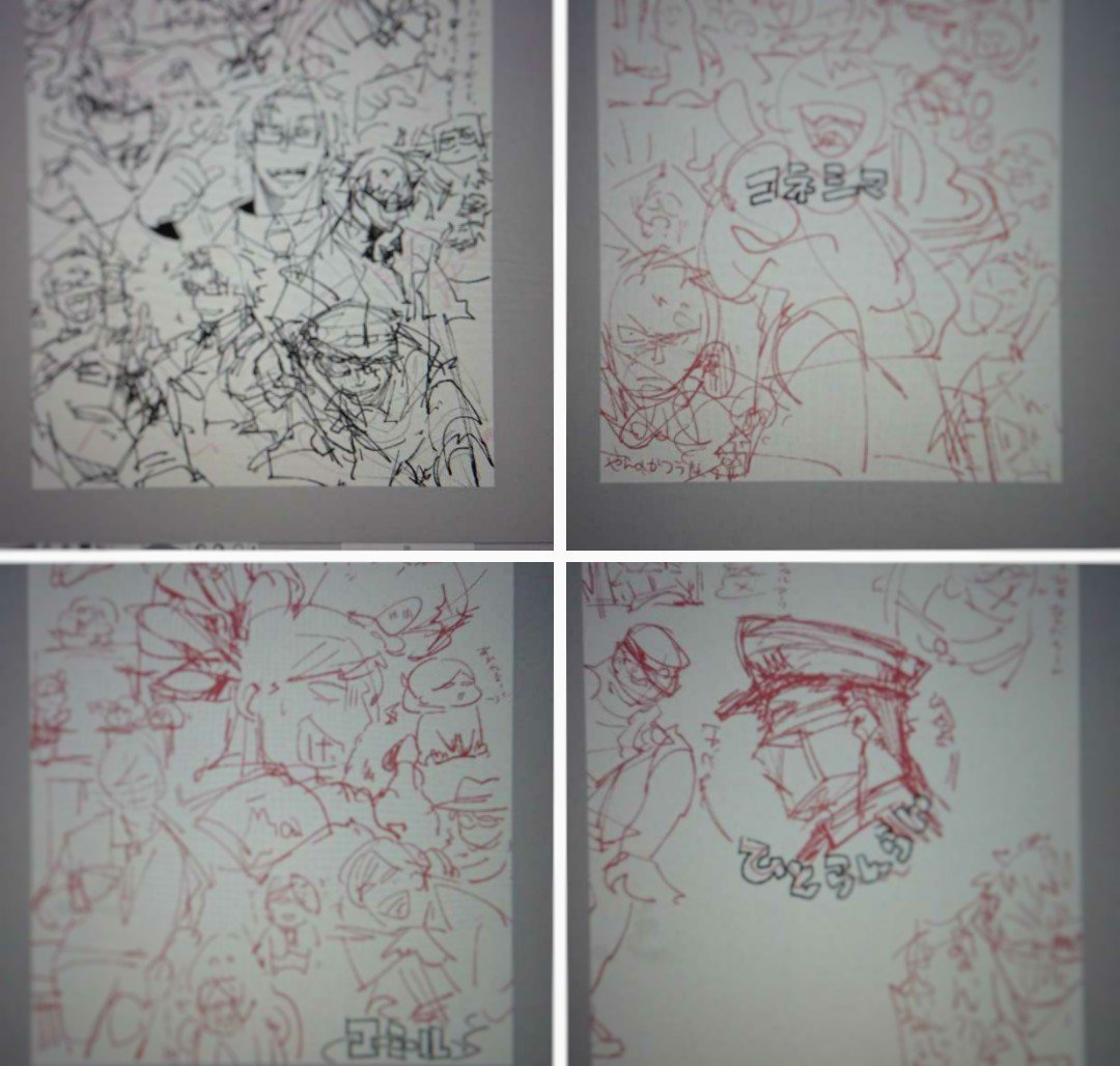 昨晩急用で慌ててブッた切りリプしてしまったけど、
タグのやつ少しずつ描いてます〜ウホウホ┏( `ω`)┛ 
