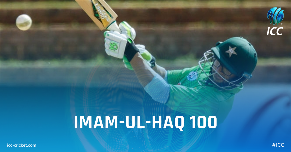 ICC's tweet photo. Imam-ul-Haq brings up his third 💯 of the series! 👏 

What a tour it's been for the @TheRealPCB youngster! 

Follow #ZIMvPAK LIVE 👇 https://t.co/gB4MfzSMqj https://t.co/sPKUlLVycL