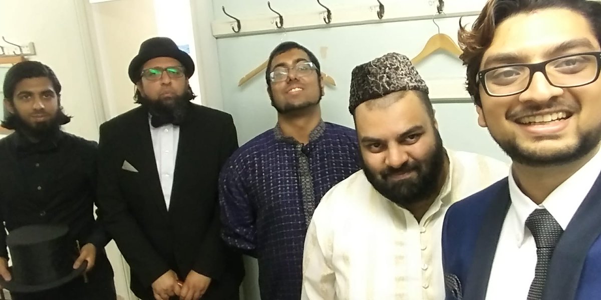 muhmdibneahmd's tweet photo. @Griff66 @_Variava_ @M13Barber @TaheraMayat @BatleyPoets @BatleyMan @BatleyCabaret @LiamDLking @ConnectingEvent Well, it was the debut of 'the Unnamed Drama Company' and premier of an original sketch 'The Guest'.
It was truly a wonderful experience where every laugh was in the perfect place...and loud. Big big thank-you to all the nice comments after the show too. https://t.co/uX1mwTLvXV