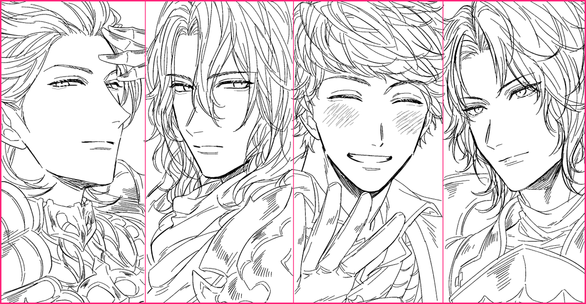 コンパニオン四騎士がんばって描いたから見て～ 