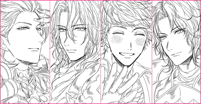 コンパニオン四騎士がんばって描いたから見て～ 