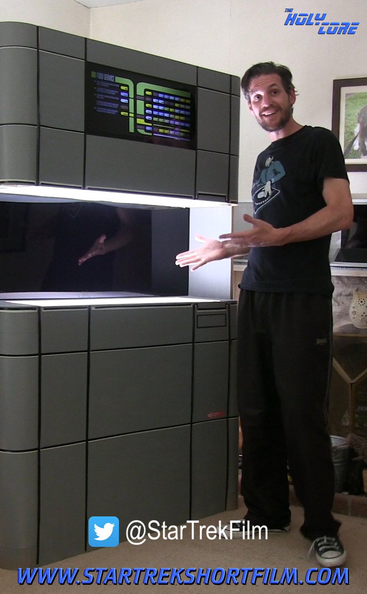 StarTrekFilm's tweet photo. We're hard at work building sets for #TheHolyCore TNG Film. Now I just need to figure out how to get a cold beer out of this thing! @MikeOkuda @wilw @BrannonBraga @larrynemecek @levarburton https://t.co/ZEqCtWULAa
