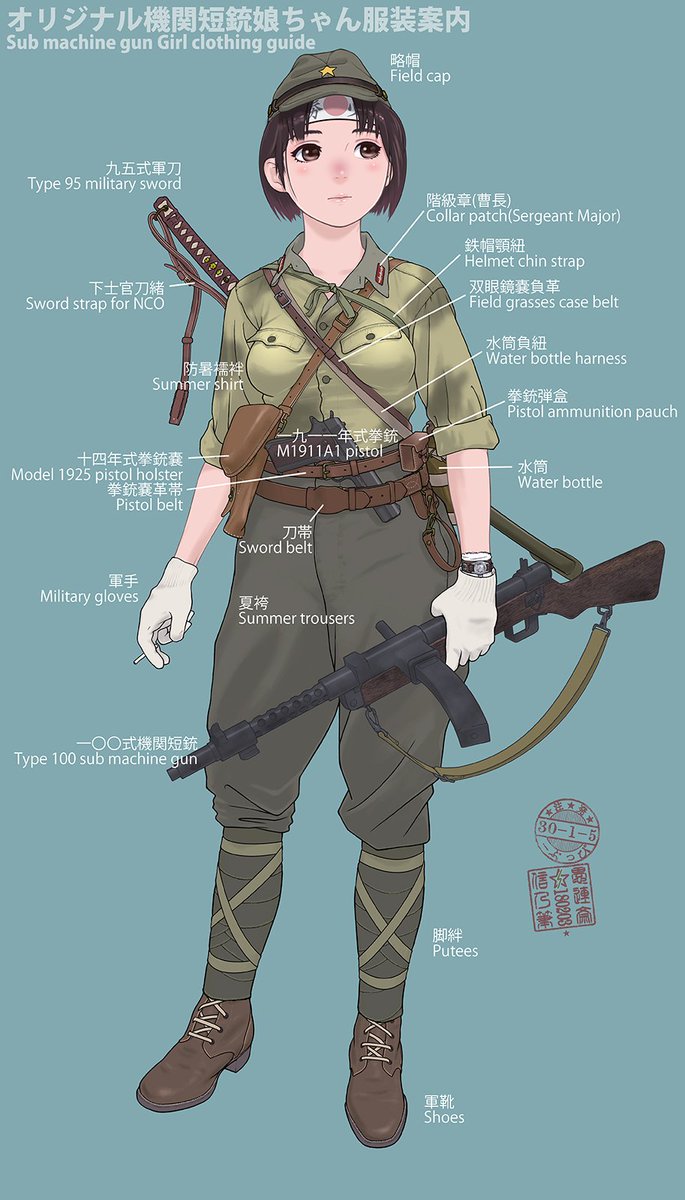 Sino Twitter પર オリジナル機関短銃娘 服装案内 オリジナル機関短銃娘 は Pippuu9211 様からのご依頼品です