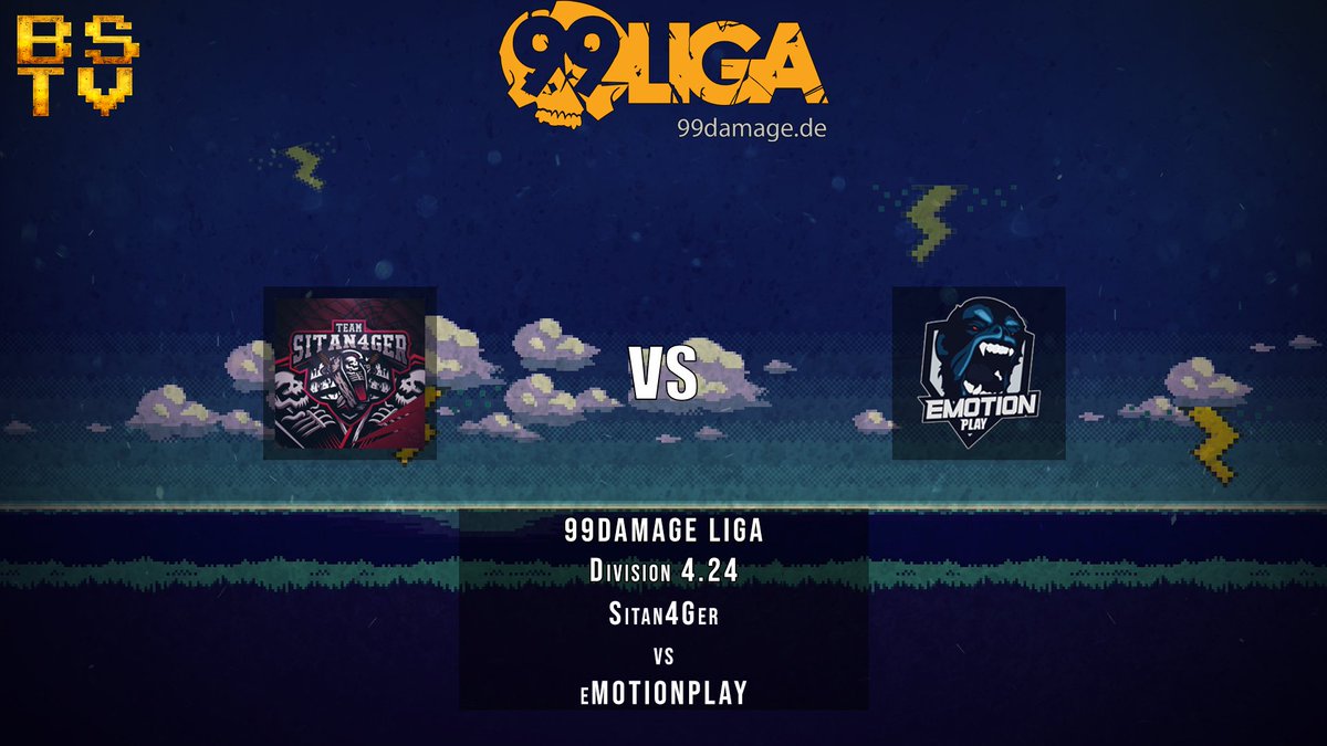 Heute ab 19:00 Uhr gibts uns nochmal zu zweit, wer weiß wann wir nochmal im Duo casten, also schaltet ein!

🏆<a href="/99DAMAGEde/">99Damage</a> Liga in der Division 4.24

Sitan4Ger 🆚 eMOTIONPLAY    

🎮Matchlink: goo.gl/M6HZfN 

📺 twitch.tv/bitstormtv