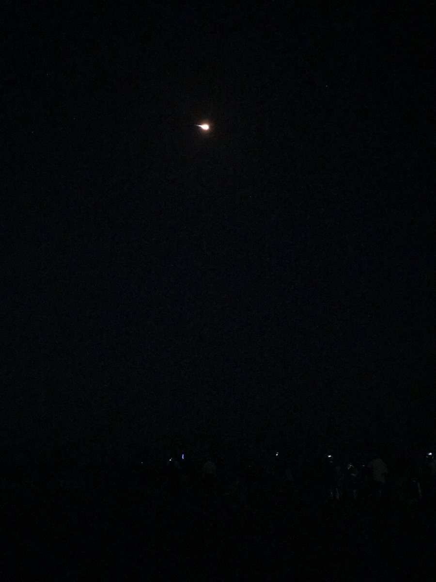 So cool to be out on the beach with a  whole bunch of folks (many from #ApolloCelebrationGala) to watch tonight’s @SpaceX #TelStar19V launch. (Full disclosure, I took a nap & set an alarm to get up!) Congrats to the #SpaceX team! #SpaceInspires