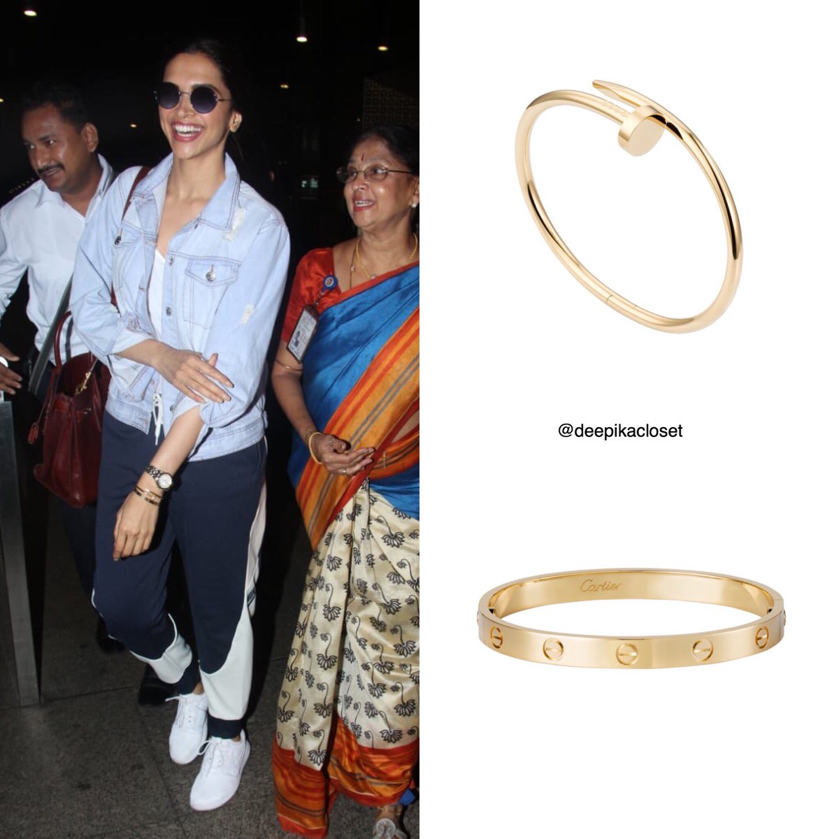 deepika padukone cartier love bracelet