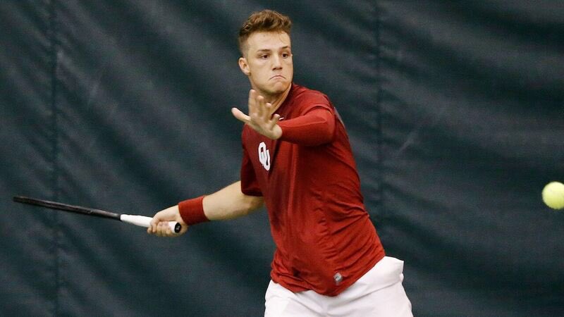 OU_MTennis's tweet photo. Big 12 FOY @JakeVanemburgh picks up another victory Saturday in the first round qualies in Champaign Illinois Futures with a 6-4,6-1 victory over Alex Lee. #boomer #ProOU https://t.co/27vbk1fVnM