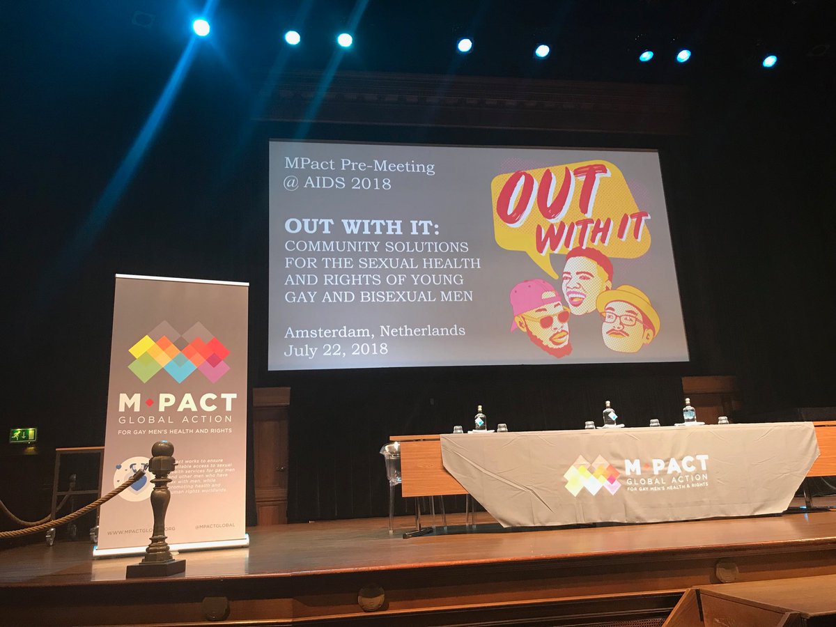 DrSheoranB's tweet photo. The OutWithIt preconference is about to start. #ythorg #mpactglobal #AIDS 2018 https://t.co/ygFCd17zXy