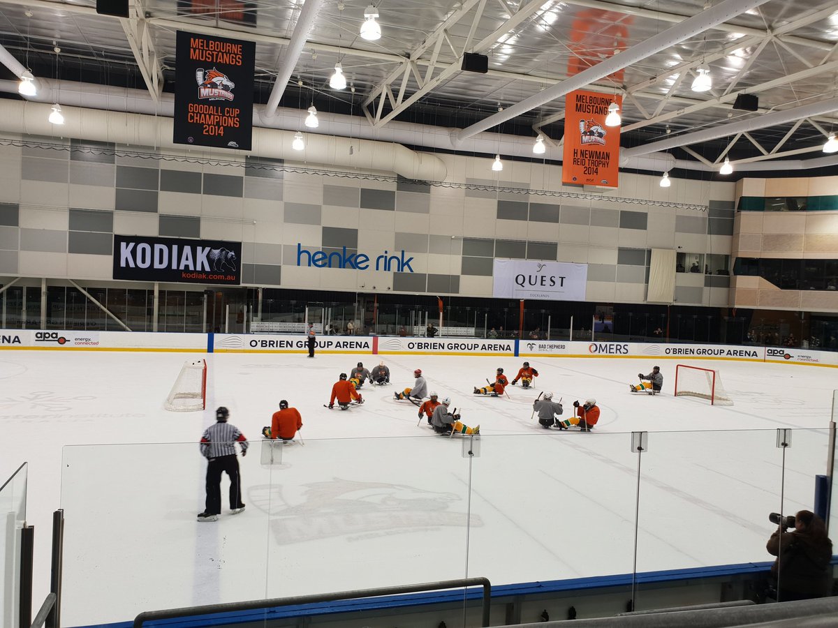 The crowd is well getting into this one! #bleedorange #AIHL