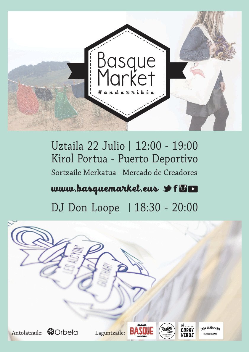 basque_market's tweet photo. 📣📣Eguna iritsi da!! 🌞🌞🌞 @basque_market #BasqueMarket 2018 #Hondarribia ⛵⚓#Kirolkaia #Basquedesing #sortzaile #merkatua 🕐12:00-19:00 Sarrera doan. 

Te esperamos hoy en el #PuertoDeportivo de Hondarribia con un #mercado y cosas chulísimas!!! No te puedes perder 😍😍😍😍 https://t.co/uw5zomCB2H
