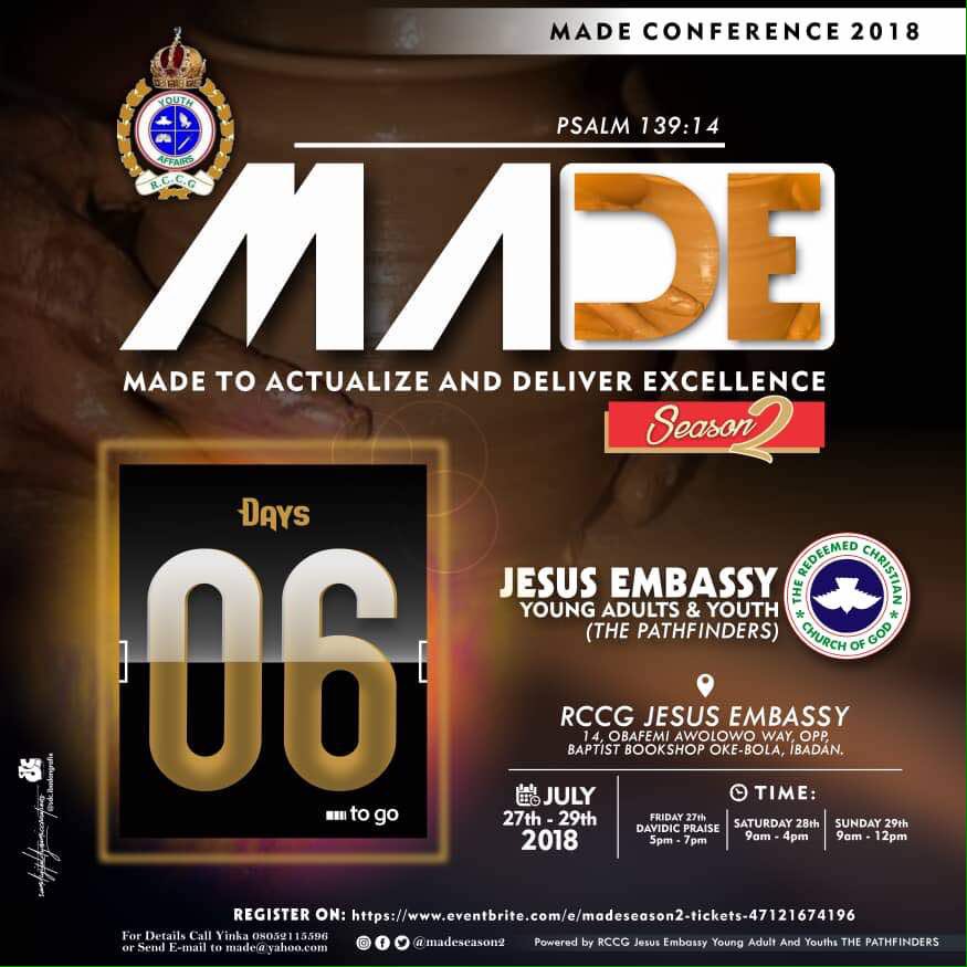 MadeConference1's tweet photo. Don't miss #MadeConference2018 #MadeSeasonTwo #MadeSeason2 #ThePathfinders
#ATSocialMedia invite somebody to repeat your act #BeUnstoppable https://t.co/thyRhL6ksV