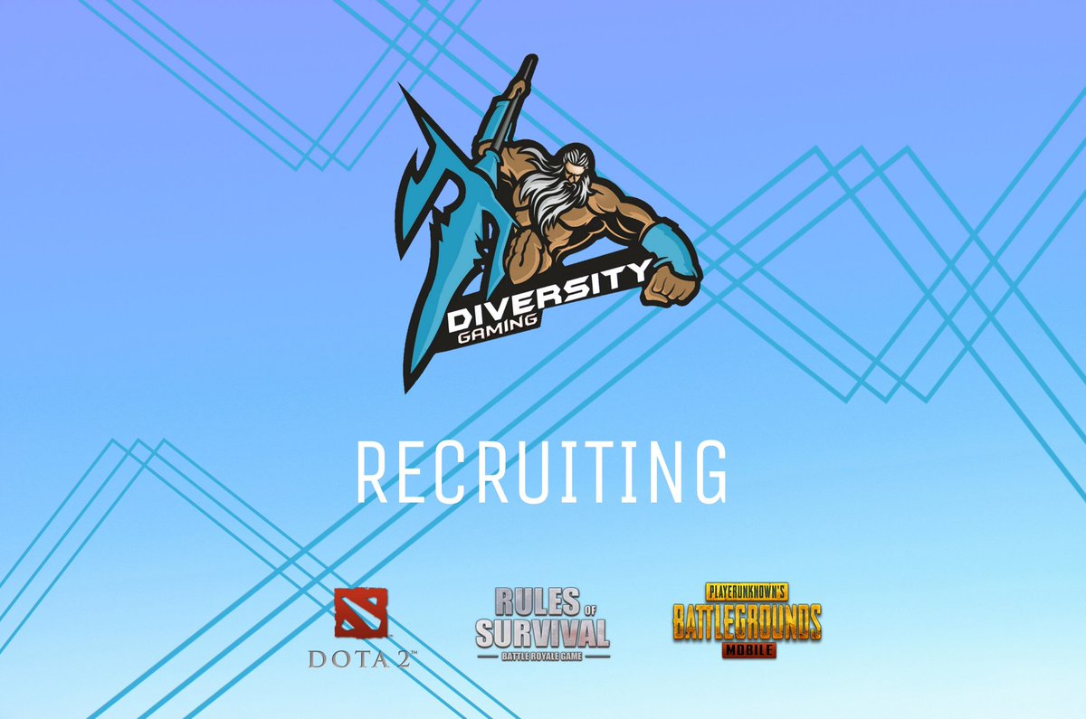 DiversityKH's tweet photo. Since our eSports organization has been rising lately, we want to expand into many games. We are recruiting players from Dota 2, Rules of Survival and PUBG Mobile for now. We will be getting into others game as soon as possible. Please contact us for more info.

#DGforthewin https://t.co/Ij9J14QIQl