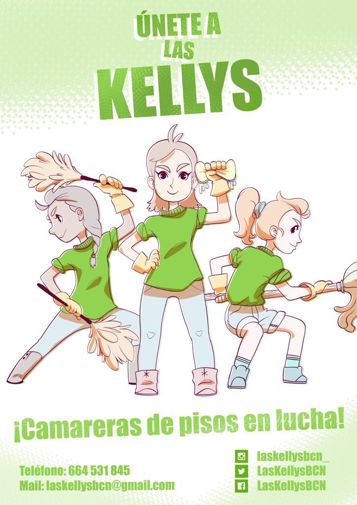 LasKellysBCN's tweet photo. 🔴Llámamos a todas las #camareras de piso💚 para que se unan a nosotras en la defensa de #Nuestros #derechos; por un trabajo #Digno y un futuro #próspero🍀💚🍀
Únete🤜🏻🤛🏼😉 https://t.co/OnslHBxq7F