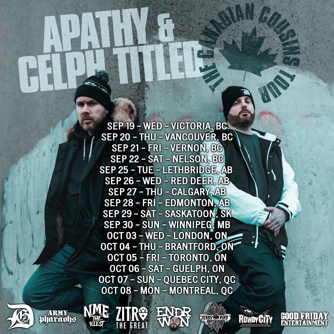 EndrWon's tweet photo. The biggest moment of my music career is RN... I am beyond honored to announce that I’ll be joining @ApathyDGZ and @CelphTitled on my 1st ever international tour come 9/19 🇨🇦🛩 Click link below to support and be ready!!!
#CanadianCousinsTour 2018...
https://t.co/Xqv3JNjHsw RT https://t.co/Bjd7HY1bdC