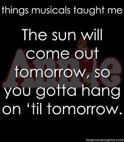 BroadwayInParis's tweet photo. Things musicals taught me - #supersoulsundays .... https://t.co/nYoJNKIfL5