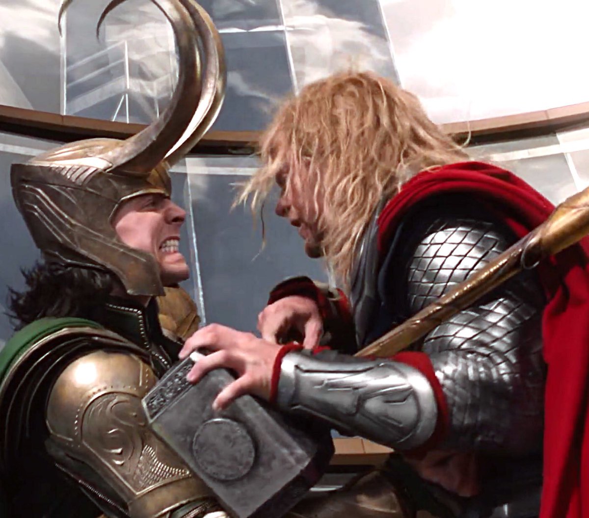 Thor carve loki's helmet into his armor 