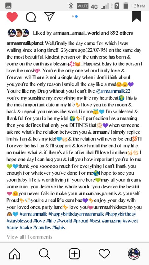 armaanmplanet's tweet photo. @ArmaanMalik22 HAPPIEST BIRTHDAY TO YOU LIFELINE❤❤❤🎀🎊💞💕🎁🎆 https://t.co/EAhOpLHH4m