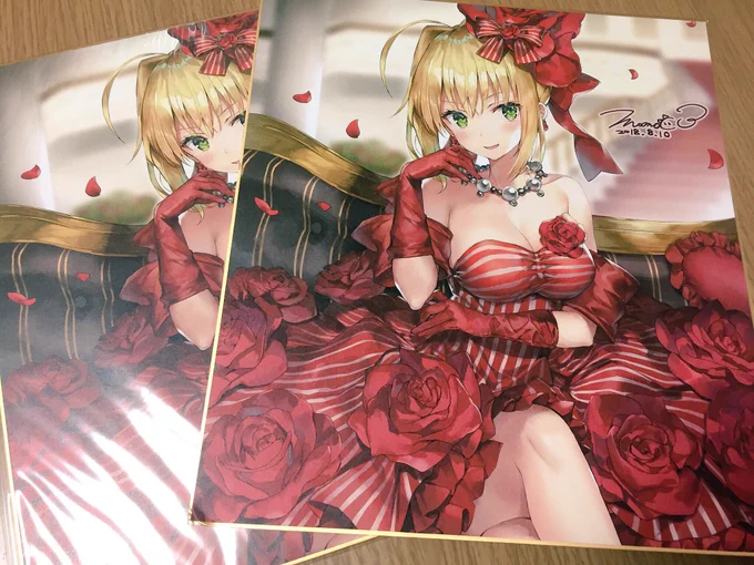 アクキーと色紙届きました?発色が自分好みで最高です。 