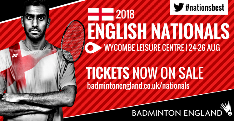 BadmintonEnglnd's tweet photo. Join us in Wycombe this August Bank Holiday for the 2018 English Nationals - and see some @TeamEngland Commonwealth Games badminton medallists in action.

Tickets from £6: https://t.co/fs23SxoVYk https://t.co/KryVI6pqu7