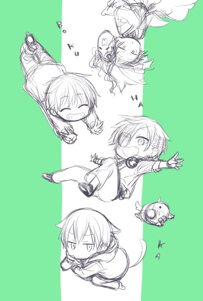 仕上げる元気なかった らくがき 