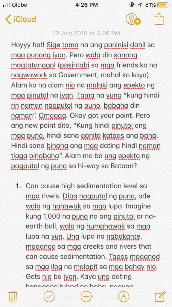 crlsilvestre's tweet photo. Okay. Eto na. Sumabog na ko sa mga nababasa ko. Haha. Not an expert here, but I have knowledge regarding this! Correct me if Iβm wrong, open ako sa suggestions and justifications. But here are my sentiments regarding of cutting trees sa hi-way! In layman terms na ang iba dian.π https://t.co/jDKHcpvg02