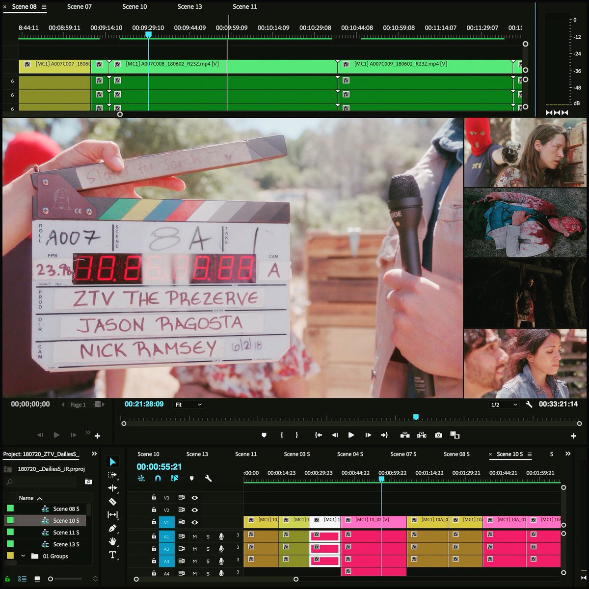 Finished with our Selects markups on our ZTV proof of concept short : ) On to the assembly edit!! (And inking more pages of the prequel comic...) #indiefilm #Indiehorror #Zombies