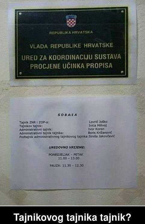 mery112016's tweet photo. Hrvatska je mala zemlja,
ali tovi golemu uhljebarsku
birokratsku neman. https://t.co/YlY5oqr8t8