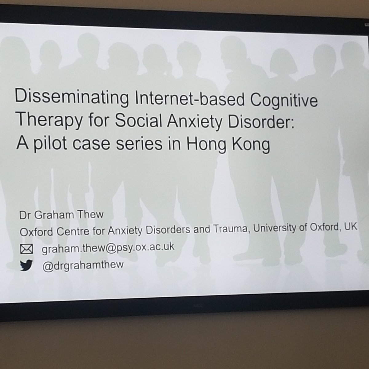 saiqa_naz's tweet photo. Really enjoyed this symposium by @drgrahamthew @OsamUK77 & colleagues discussing adapting therapy for people with Social Anxiety Disorder in Japan.
Also discussed the low number of therapists in relation to the number of people struggling with their #MentalHealth.
#BABCP2018 https://t.co/RAmJIoPshX