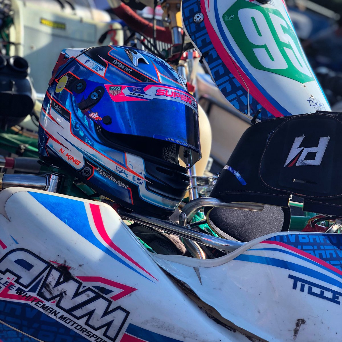 AwmMotorsport's tweet photo. It’s race day! Round 5 of Super One at Shenington. A good day on Saturday with qualifying and heats with our X30 drivers, with Nelson king in JX30 starting the pre final P5 and Levi King in Senior X30 starting P6! Some close racing to come later today! #karting #britishchamps https://t.co/ff1h21wWRs