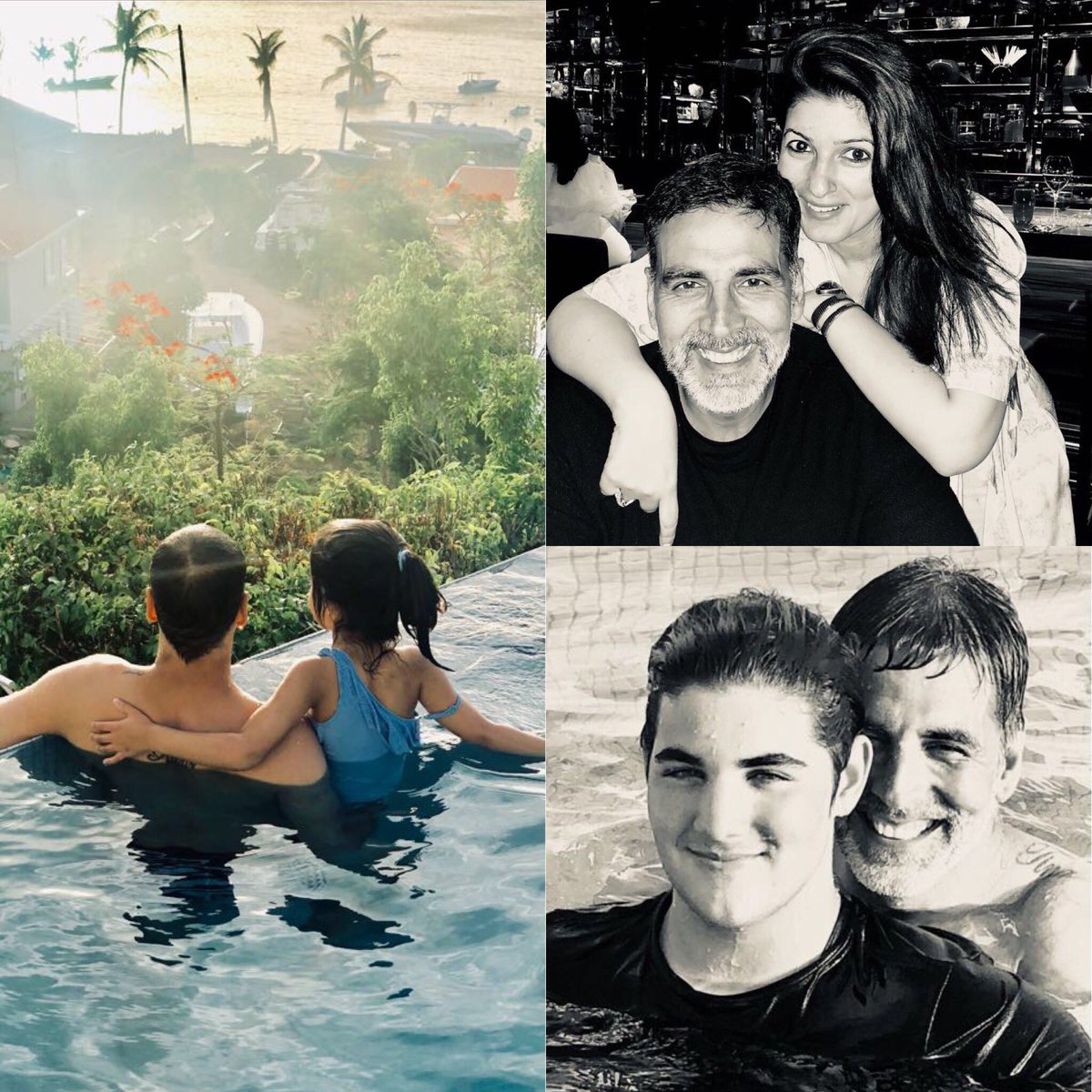 akshaykumar's tweet photo. Another beautiful holiday comes to an end and before getting back to the grind, cherishing some precious moments from the past month...until the next one❤ #lifelines https://t.co/2v3Rcn18V5