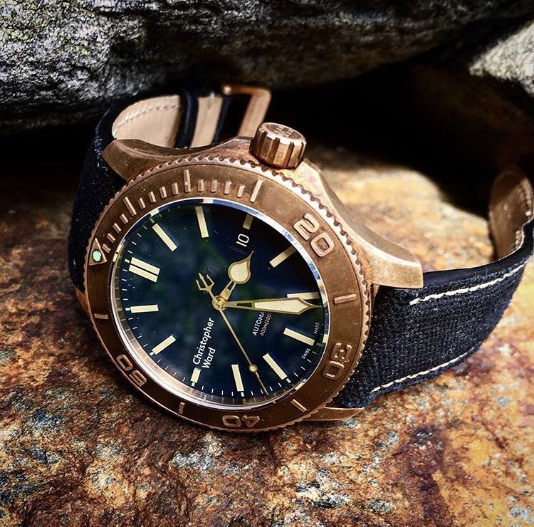Christopher Ward on Twitter: "Where will your Trident you this summer? #TridentSummer @nakyykskello (IG) shows us bronze bezel vs rust coloured rocks in Finland, revealing the depth of colour in our