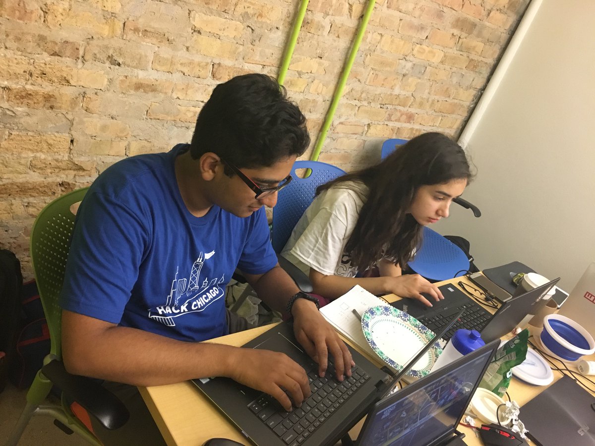 HackChicago18's tweet photo. These amazing hackers are making a map of Illinois and congressional districts. https://t.co/neTRfpVt8s
