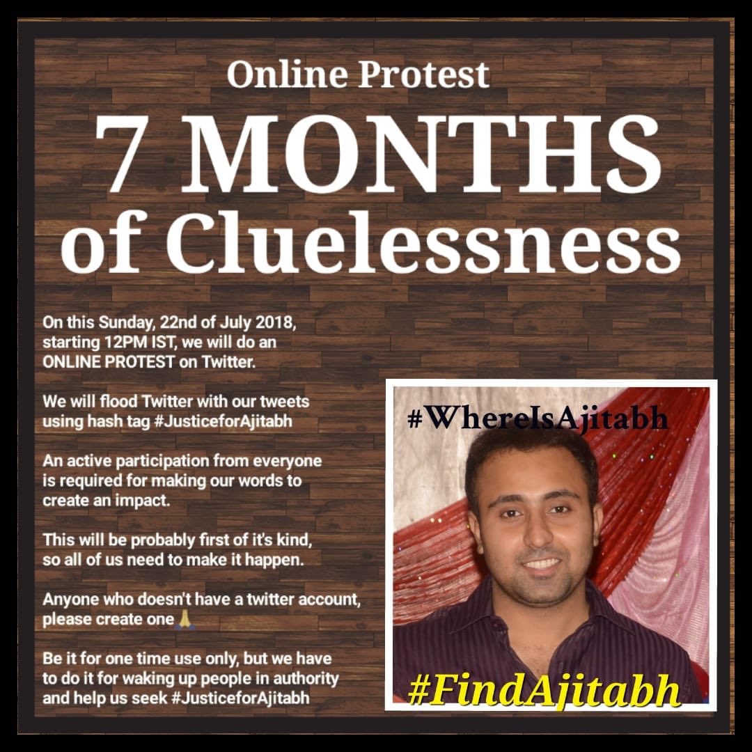 nagesh_cr's tweet image. #JusticeForAjitabh help the family to find him..!!!