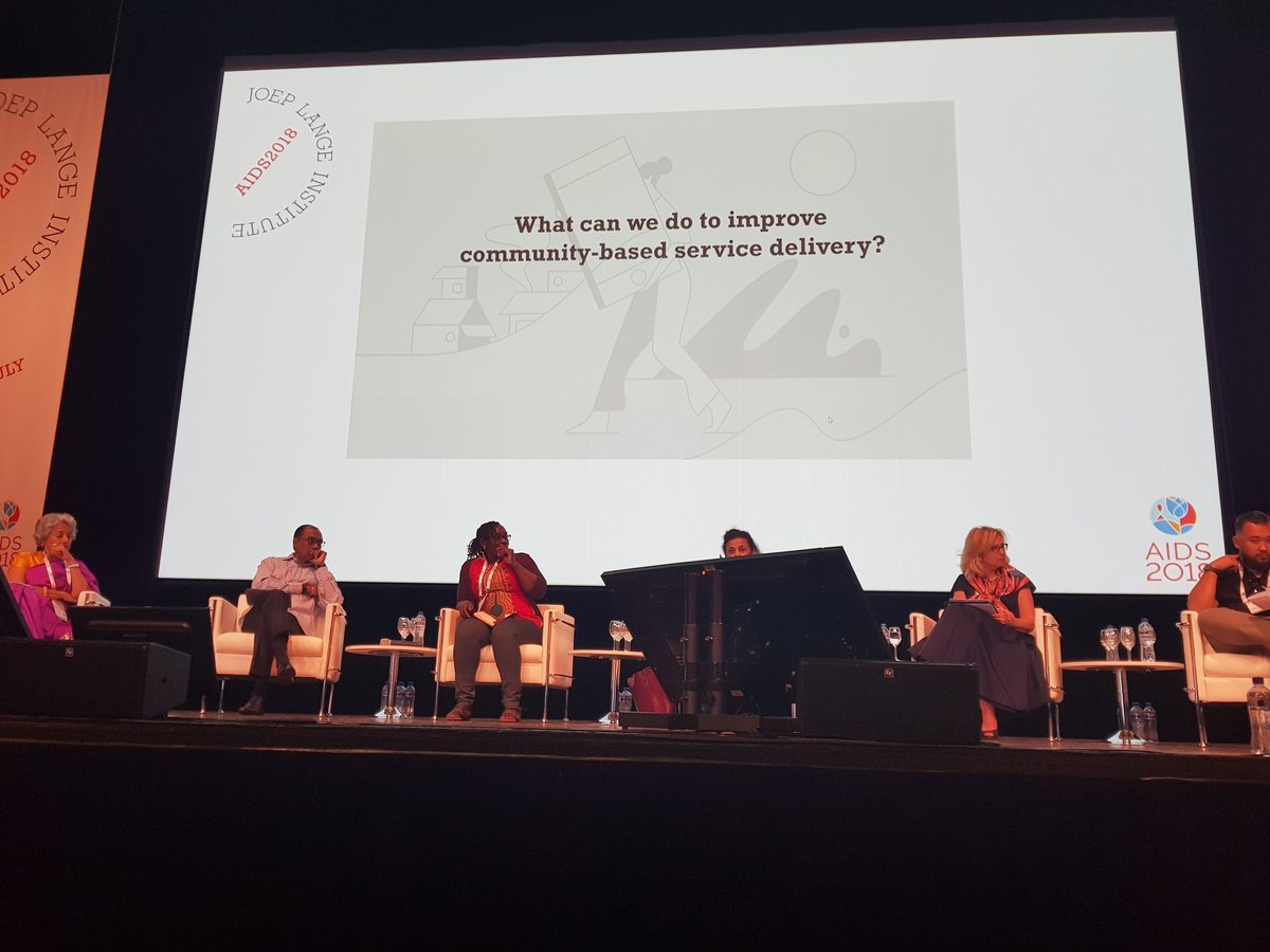 JoepLangeInst's tweet photo. Panelists agree that the community is essential in preventing and treating HIV, as well as reaching #UHC. We need a better approach to reach people: we need the communities. However, we don't have the mechanisms to fund communities properly #JLI #AIDS2018 #FasterAndBetter https://t.co/JyGK1Sd9Ly