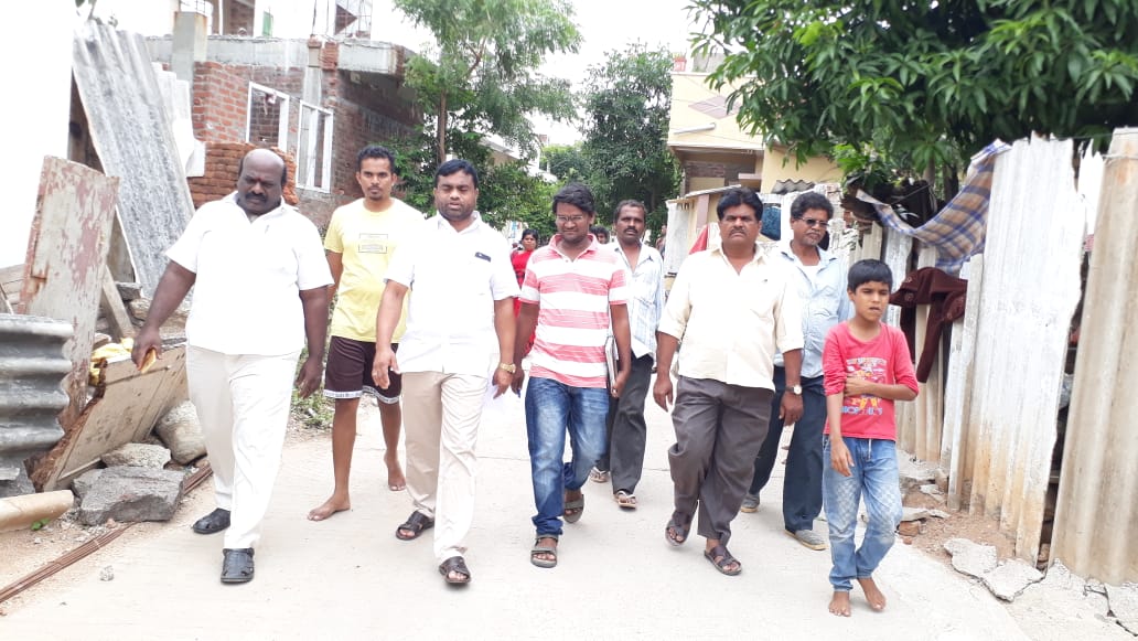 Corporator basti dharshan programme at kailasagiri in ward no4 meerpet hb colony