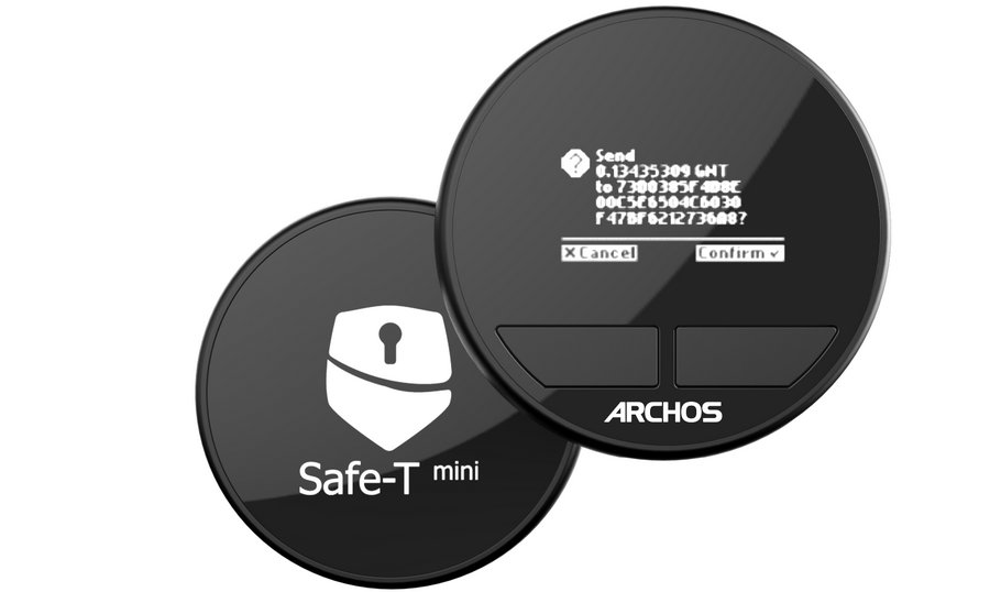 BitcoinGrotto's tweet photo. The #Archos #SAFE-T Mini Hardware Wallet Launches this Month!
  
French PC and consumer electronics manufacturer Archos is launching their very first hardware wallet this July. Coming to market with the help of blockchain technology startup Doomraider, https://t.co/YYafPoZgzr