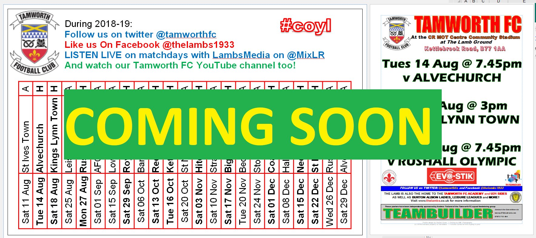 Tamworth fc sales twitter