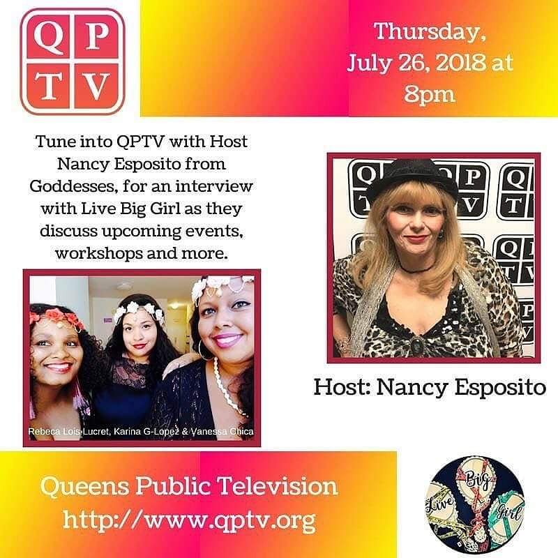 PoetryChica's tweet photo. Coming up next! Tune in to learn more about Live Big Girl. 

#livebiggirl
#vanessachica
#rebecaloislucret
#kglopez
#takeyourbodyback
#ALiveBigProject
#Movement
#LiveBig https://t.co/533yoqE4d3