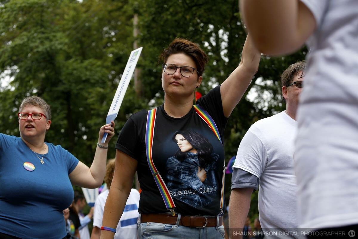 angiezinck's tweet photo. Wear your merch with #pride! 
📸 @ShaunTheShooter @TheBrandyClark #HalifaxPride2018 https://t.co/FE9CsuYZVd