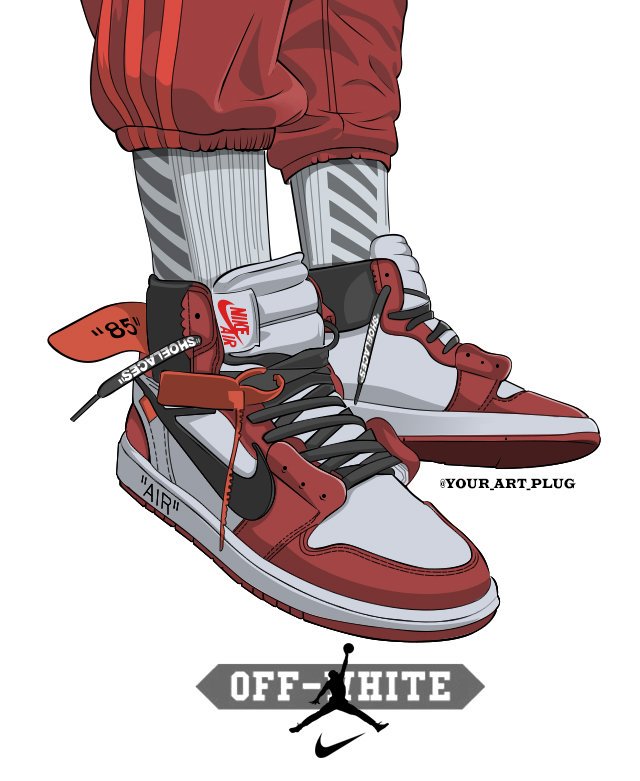 off white jordan 1 art