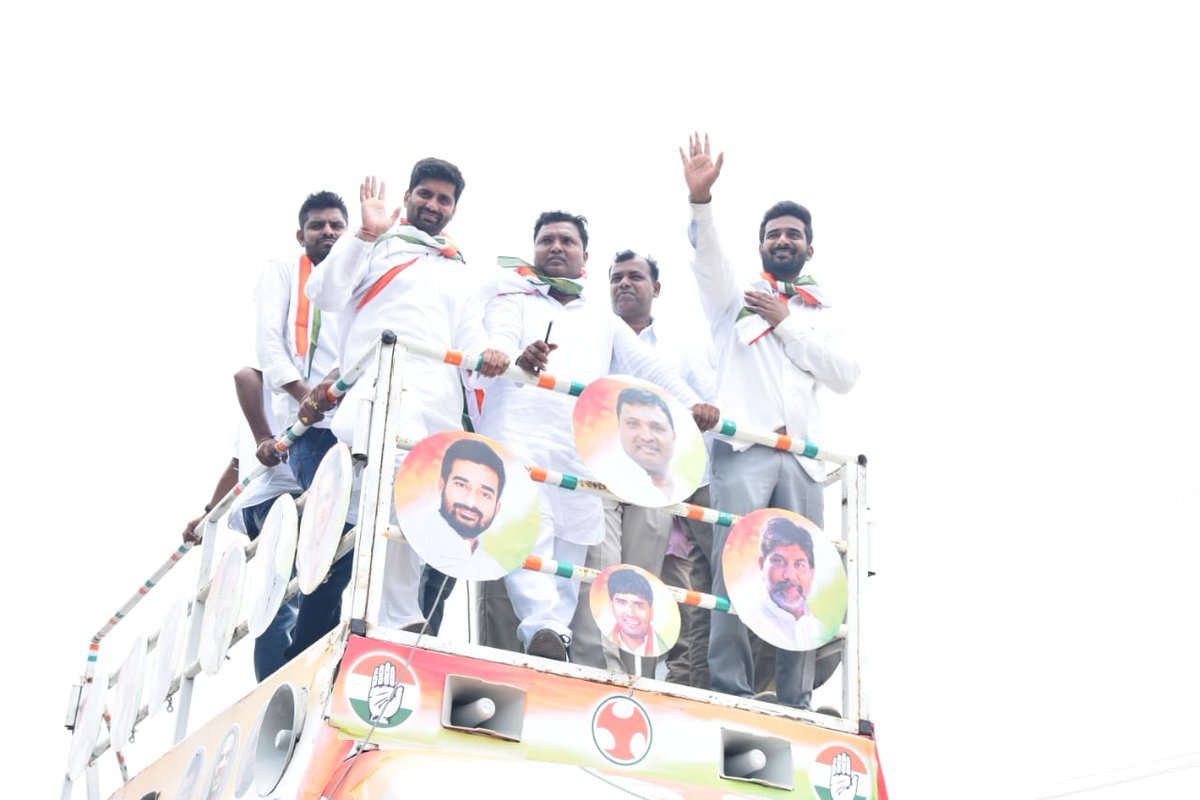 AKY_INCMP's tweet photo. Today IYC Vice President @srinivasiyc Bhai participated in @IYCTelangana - Nirudyoga Chaitanya Yatra (Unemployed Awarness Yatra) in Khammam Parliament Constituency at Palair Assembly Constituency. https://t.co/P9XdBfyPOW