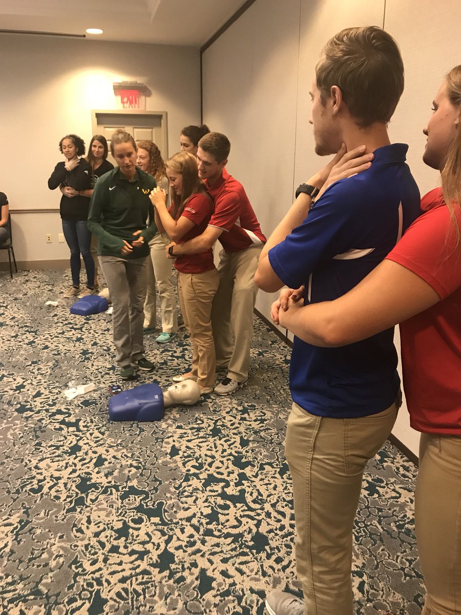 krdunbar's tweet photo. Sunday morning. SAAC retreat learning life saving techniques. #GLIACSAAC https://t.co/5tmXGkhupv