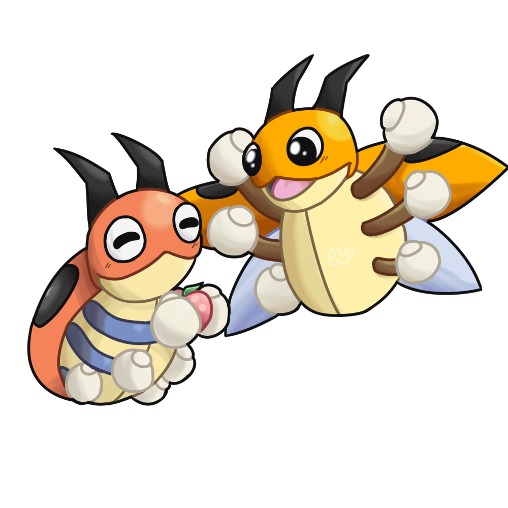 downsteepy_'s tweet photo. ledybas! i've been in a big ledyba mood today https://t.co/ccAVyuymHm