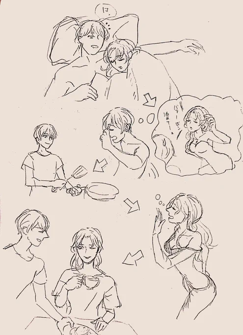 ベルバボの同伴出勤
お仕事モードになる過程を描きたかった…仲良しだけど踏み込まない、仲良しだけど一線超えない緊張感持ってるベルモットとバーボンが好きです。 