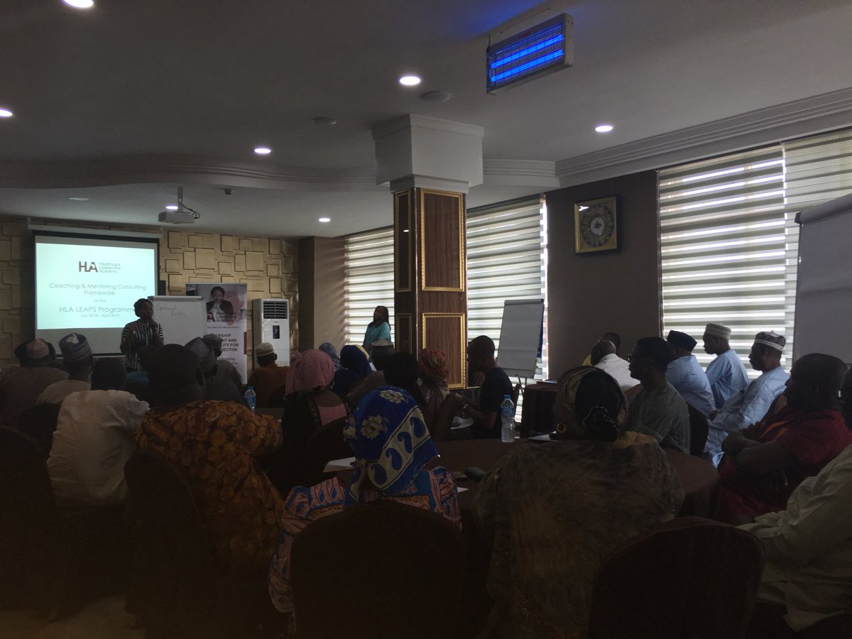VenusianQueenX's tweet photo. Day 1 of a 6-day training program aimed at enhancing leadership, mgt & quality improvement capabilities of senior policy makers of health MDAs of Kaduna, Niger and Nasarawa has kicked off! #LEAPS2018 #Catalysingtransformation #Sundayworkflow @HlaInfo @HSDF_NG https://t.co/LULQPCnqLI