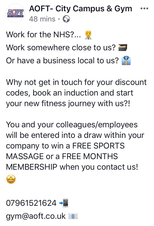 BenfieldGym's tweet photo. Discount for NHS -
local Business
Read Below 👇🏃‍♀️🏃🏼‍♂️ https://t.co/QRoCxz66nj