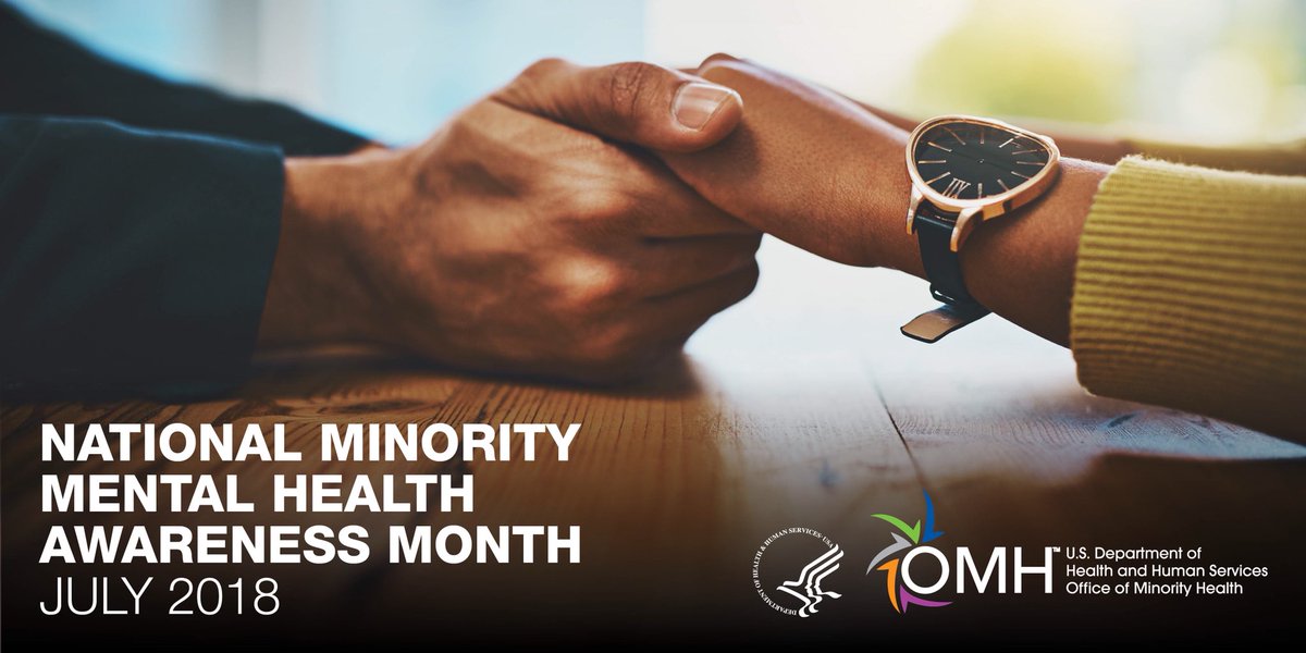 Minorities are less likely to receive mental illness diagnosis/treatment, have less access to mental health services &amp; often receive poorer quality mental healthcare. Let’s raise awareness &amp; #curestigma #MinorityMentalHealth <a href="/lurieccr/">LurieCCR</a> <a href="/NAMIChicago/">NAMI Chicago</a> <a href="/NAMICommunicate/">NAMI</a> <a href="/namiillinois/">NAMI Illinois</a>
