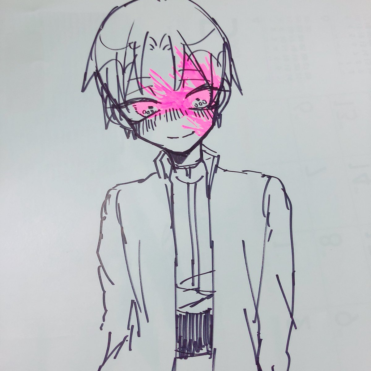 デフォルメの練習してたらスランプに入って普通の顔が描けなくなった、ちっちゃい顔しか描けない。。。でも可愛いからいっか。。。 