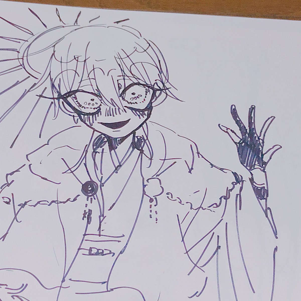 デフォルメの練習してたらスランプに入って普通の顔が描けなくなった、ちっちゃい顔しか描けない。。。でも可愛いからいっか。。。 