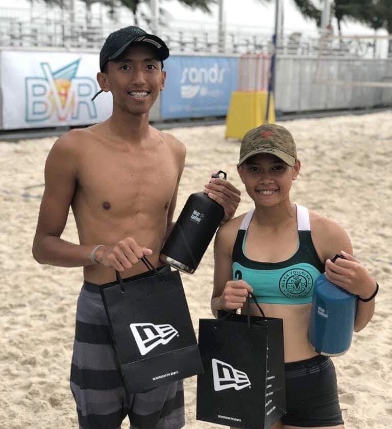 thelastwhistler's tweet photo. [#KingAndQueenOfTheSands] Congrats to our #USTBMVT Tigers for dominating the sands earlier! @jaron_requinton our new King of the Sands and @DimaculanganEj for the 2nd runner up finish #GoUSTe #OneForUST https://t.co/dbSZHJPVJF